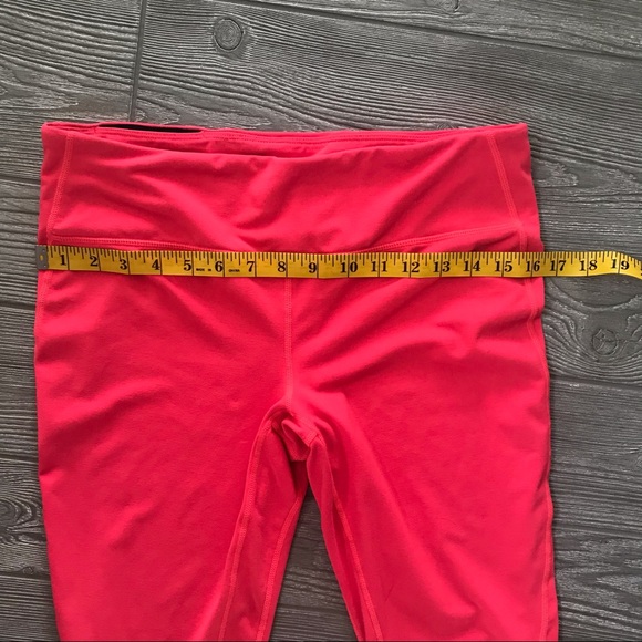 GAP FIT Neon Bright Pink Cropped Fitness Athletic Leggings - Picture 5 of 7